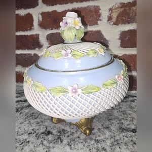 Capodimonte Italian Porcelain Vintage Bowl